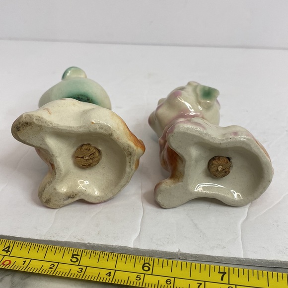 Vintage Salt and Peppers Shakers Fido and Flossie Puppies Dogs - Picture 7 of 9
